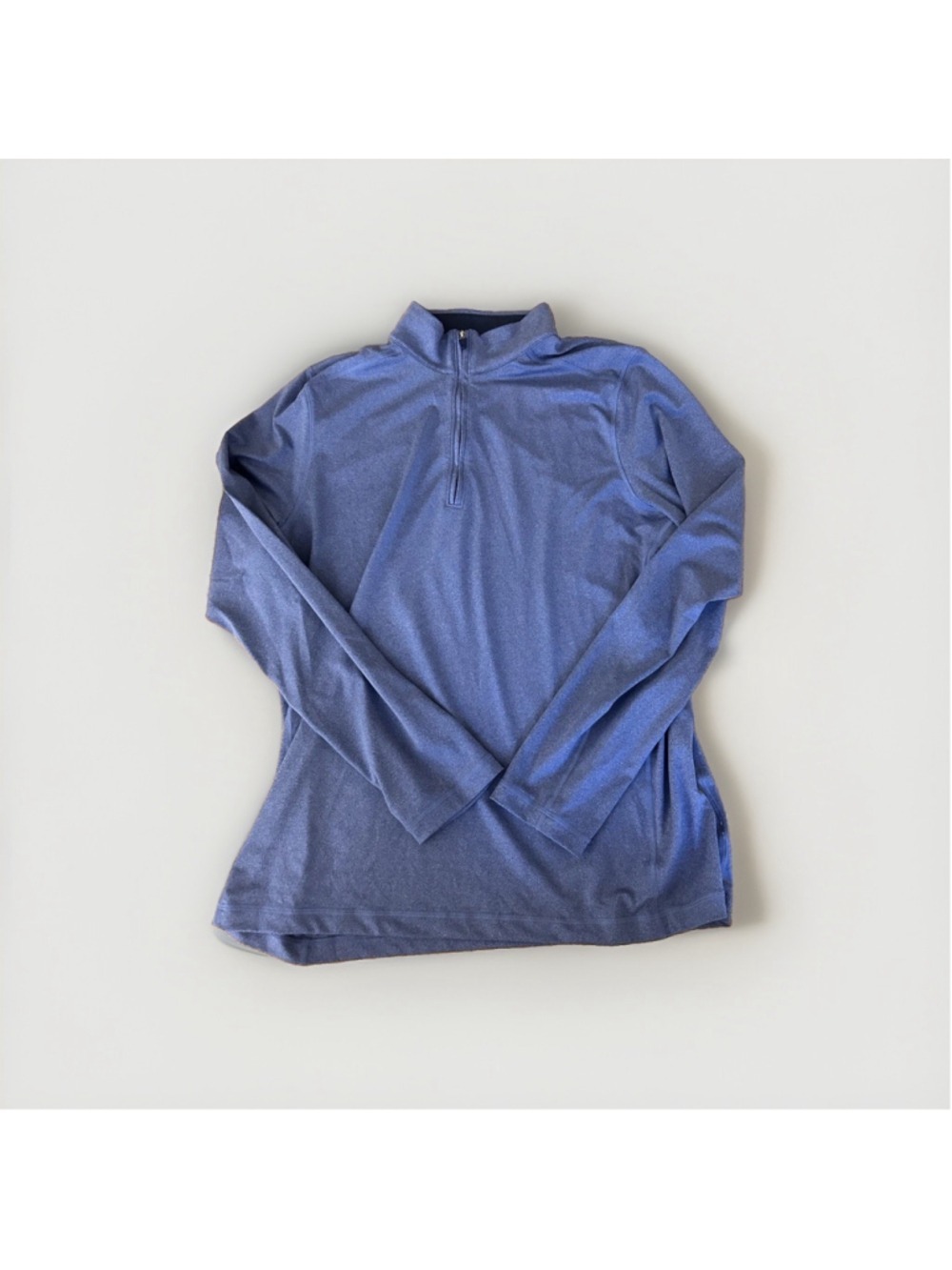Brooks Brothers Performance Series Men’s Large Blue 1/4 Zip Mock Neck Pullover